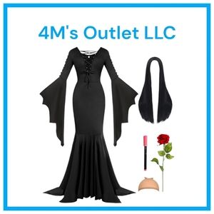 Women's Medieval Hooded Maxi Dress